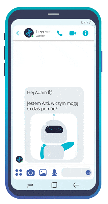 Telefon AI Chatbot na Facebook messengerze
